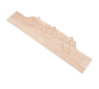 MUCKLILY Applique en Bois Massif Gaufré Style Européen A201 25x9 CM | Finition Naturelle Non Peinte, Aspect Doux sans Reflets, pour Portes D’armoire et Meubles Européens