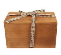 MUCKLILY Boîte de Rangement en Bois Rétro Numéro Cinq Rectangulaire | Coffret Présent, Ouverture Supérieure, Réutilisable, Transport Facile