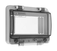 MUCKLILY Couvercle du panneau de disjoncteurs Boîte de distribution à 6 voies transparente étanche pour électrique panels en intérieur avec fenêtre de contrôle et prévention des intrusions