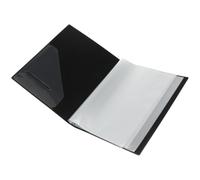 MUCKLILY Dossier de Fichiers Musicaux 40 Pochettes en Plastique Noir Porte-partitions Grosse Capacité, Portable pour Classement et Rangement des Partitions Musicales