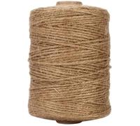 MUCKLILY Ficelle de Jute Naturelle pour Loisirs Créatifs, Corde Légère | Jute, Couleur Uniforme, Ne Se Déforme Pas Facilement, pour Projets DIY et Travaux Manuels, Bobine Pratique