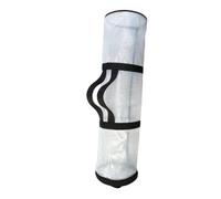 MUCKLILY Pochette de Rangement pour Papier Présent, Paquet de Rangement Cylindrique, Blanc, PVC et Nylon, Fermeture Zippée, Fond Renforcé, Anti-humidité, Grenier Fêtes de Fin D'année