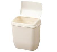 MUCKLILY Poubelle Murale Blanche en Plastique à Suspendre Cuisine, Porte D'armoire, Solution de Recyclage Pratique et Gain de Place