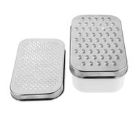 MUCKLILY Râpe à Fromage en Acier Inoxydable avec Récipient Détachable Accessoire de Cuisine Pratique Double Face pour Légumes et Fruits, Accessoire la Cuisine Pratique pour Usage Cuisine