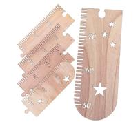 MUCKLILY Toise Murale Bois Étoiles Pour Garçon Fille Règle De Mesure Hauteur Persistante Décoration Murale Chambre Garçon Fille Et Sûre Support Croissance