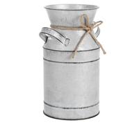 MUCKLILY Vase Bidon à Lait Rétro avec Anse Pot à Lait Vintage Métal Galvanisé Vase Décoratif pour Centre de Table