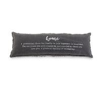 Mud Pie Home Definition Lumbar Décorative Accent Pillow, One Size (Pack de 1), Gris