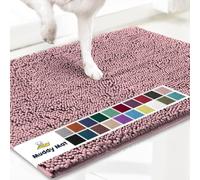 Muddy Mat® Paillasson original pour pattes boueuses de chien en microfibre super absorbante, tapis antidérapant pour animaux, tapis d'entrée en chenille, lavable, séchage rapide, lavable en machine