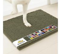 Muddy Mat® | Super Absorbent Door Mat Indoor, Microfiber Quick Dry Chenille Entryway Rug, Non-Slip Front Door Mat, Indoor Mats for Entryway, Machine Washable Pet Rug, Army Green 24"x36"