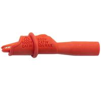Mueller Electric BU-126-2 Pince crocodile rouge Plage de serrage max.: 8.9 mm Longueur: 74 mm 1 pc(s)