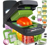 MUELLER HOME Pro-Series Hachoir à légumes 10 en 1 avec récipient 8 lames