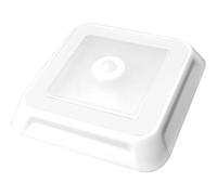 Müller-Licht Ampoule LED Lampe à piles 4eckig avec détecteur de mouvement Blanc avec 4 piles AAA inclus ml400081, Plastique, Weiß, 1 0.5 watts 6 volts