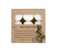Müller Lot de 9 bougies parfumées par nature avec huile de colza - Bouleau & Herbes - 6 heures de combustion - Bougies chauffe-plat en cire naturelle, huiles essentielles