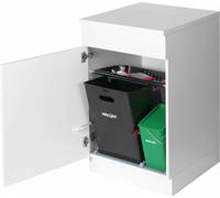 MÜLLEX COMPO 35/5 Système d'évacuation par le bas, 40 (35+5) litres / à partir d'une largeur d'armoire de 55 cm / division en deux parties