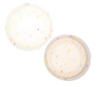 MUELODSIC 2pièces Cendrier Silicone Lumineux Lot Cendrier de Bureau Créatif et Sûr Grande Capacité Design Rond Phosphorescent pour Usage Intérieur