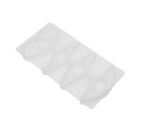 MUELODSIC Moule en Silicone Blanc pour Marque-Page Cristal Résine Design Trou, Facile à Utiliser d'une Main, pour Amateurs de Bricolage et Lecture