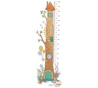 MUELODSIC Toise Murale Autocollante pour Garçon Fille Outil de Mesure Précis Sticker Mural Ludique et Décoratif avec Motifs Animaux pour Chambre Garçon Fille
