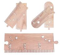 MUELODSIC Toise Murale Bois Étoiles Amovible pour Garçon et Filles Tableau de Croissance Mural Décor Chambre Bébé Règle de Taille Garçon et Filles Robuste et Solide Mesure Précise Taille