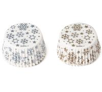 Muffin-Förmchen GOLD & SILVER STARS 50x32mm, 36 Stück