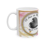 Mug 10 ans de Mariage Noces d'Etain - idée cadeau - tasse anniversaire de Mariage