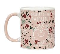 Mug 30 cl motif floral MONSIEUR MADAME série MME PRINCESSE rose