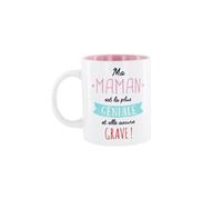 Mug 30 n céramique blanc avec message "ma maman est la plus géniale" - -