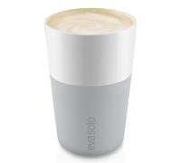 Mug 360 ml, set de 2 pc, avec couvercle en silicone, gris clair, Eva Solo