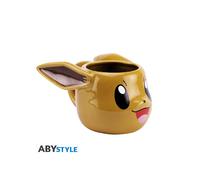 ABYSTYLE - POKÉMON Mug 3D Évoli - Produit Officiel - Tasse Céramique Relief Haute Qualité 460 ml Collection Fan Anime G adeau Pop Culture