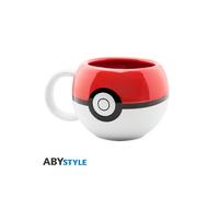 ABYSTYLE - Mug 3D POKÉMON Pokéball - Produit Officiel - 500 ml - Céramique Haute Qualité - Mug Sphère Collector