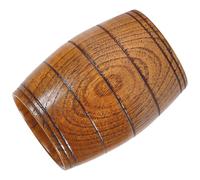 Mug à Café en Bois 175ml Noël Style Tonneau pour Bar | Surface Lisse, Placement Stable, Usage Café ou Lait, Look , Format Compact 10x8x8cm