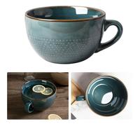 Mug à café, grande tasse en céramique de 700 ml avec anses, compatible micro-ondes, idéale pour le petit-déjeuner, les salades
