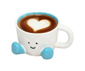 Mug À Café Mignon Accessoires de Boisson Charmants pour la Cuisine et la | Tasse à Thé Originale avec pour Femmes, Hommes, , Bureau, Collègues et Bleu