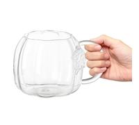 Mug À Café Tasses À Thé Saisonnières En Forme De Verrerie | Mug En Verre Déco Bureau Pour Lait Whisky Bière Eau Plein Air Camping Randonnée Pêche De Camp, Fête Maison Transparent