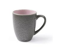 Mug à thé 300 ml, gris/rose, grès, Bitz