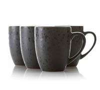 Mug à thé, set de 4 pc, noir, Bitz