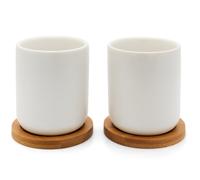 Mug à thé UMEA 200 ml, set de 2 pc, blanc, céramique, Bredemeijer