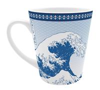ABYSTYLE - Mug HOKUSAI La Grande Vague - Produit Officiel - 250 ml - Céramique Haute Qualité - Œuvre d’Art Japonaise Classique