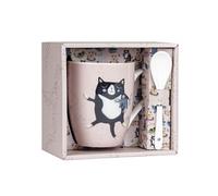 Mug avec cuillère Allen Desings - Crasy Cat