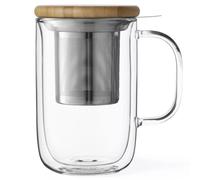 Mug avec infuseur à thé BALANCE 500 ml, double paroi, verre, Viva Scandinavia