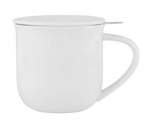 Mug avec infuseur à thé MINIMA EVA 350 ml, blanc, porcelaine, Viva Scandinavia