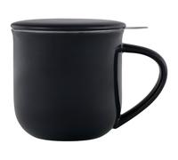 Mug avec infuseur à thé MINIMA EVA 350 ml, noir, porcelaine, Viva Scandinavia