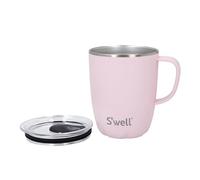 Mug avec poignée S'well, Topaze rose, 350ml. Mug isotherme sous vide en Acier inoxydable avec poignée, Mug avec couvercle coulissant - Lavable au lave-vaisselle