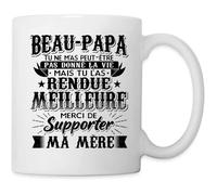 Mug - Beau Papa - Personnalisable - 325 ml - Compatible lave-vaisselle