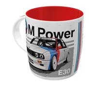 Nostalgic-Art Tasse à café rétro, 330 ml, BMW M POWER - Car - Idée cadeau pour fans de BMW, Official License Product (OLP), mug en céramique, design vintage