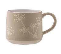 Mug BOTANICAL GYPSOPHILA 400 ml, marron, grès, Mason Cash
