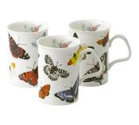 Mug Butterfly 32 cl (lot de 3) - Roy Kirkham - Multicolore - Porcelaine Multicolore G