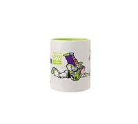 Widdop and Co. - Disney Buzz l'Éclair - Toy Story - Tasse en grès émaillé vert/blanc - Produit sous licence officielle Disney (325 ml).