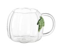Mug Café Tasses À Thé Saisonnières En Forme De Verrerie | Mug En Verre Déco Bureau Pour Lait Whisky Bière Eau Plein Air Camping Randonnée Pêche De Camp, Fête Maison Vert