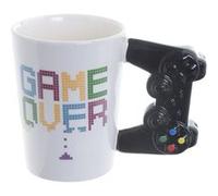 Puckator Mug à Anse Décorée - Manette de Console Vidéo GAME OVER, Cranberry