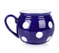 Mug Céramique Bleu Pois, 850 ml - Orion
